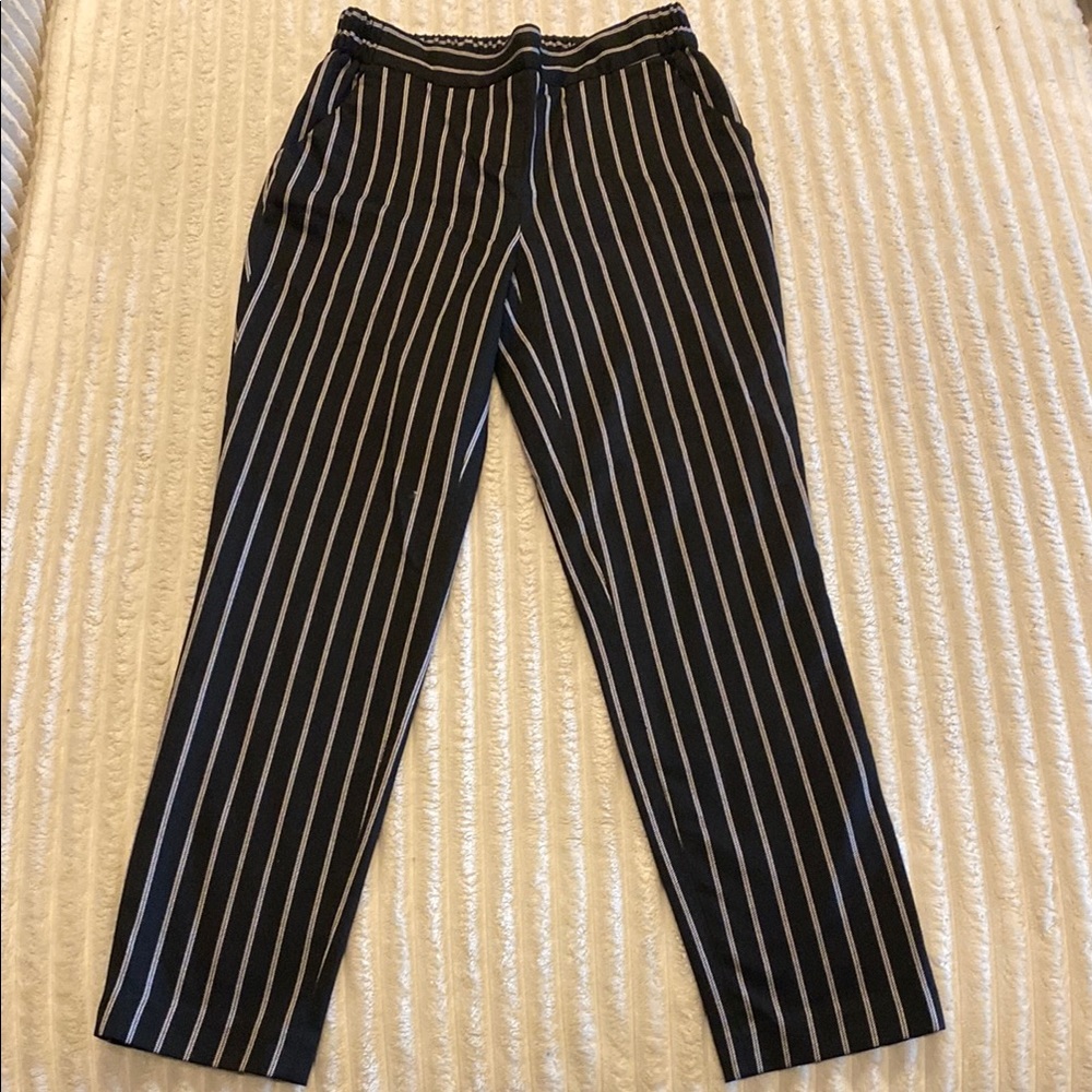 Women’s Striped Black and White Pants